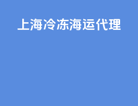 上海冷冻海运代理