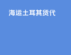 海运土耳其货代