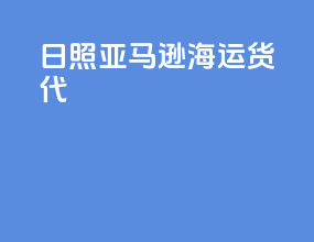 日照亚马逊海运货代