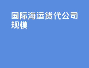 国际海运货代公司规模