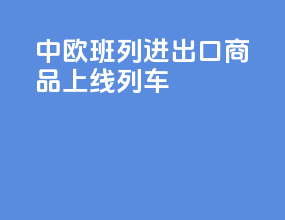 中欧班列进出口商品上线列车