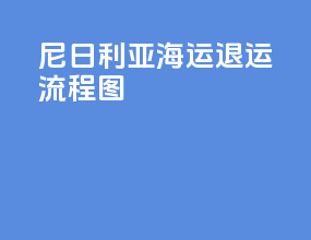 尼日利亚海运退运流程图