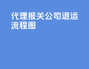 代理报关公司退运流程图