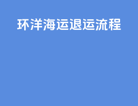 环洋海运退运流程