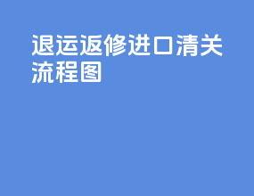 退运返修进口清关流程图