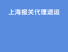 上海报关代理ems退运