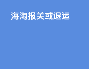 ems海淘报关或退运
