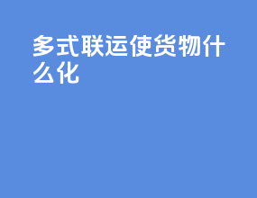 多式联运使货物什么化