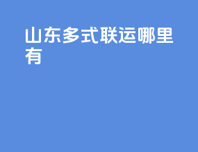 山东多式联运哪里有