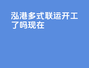泓港多式联运开工了吗现在
